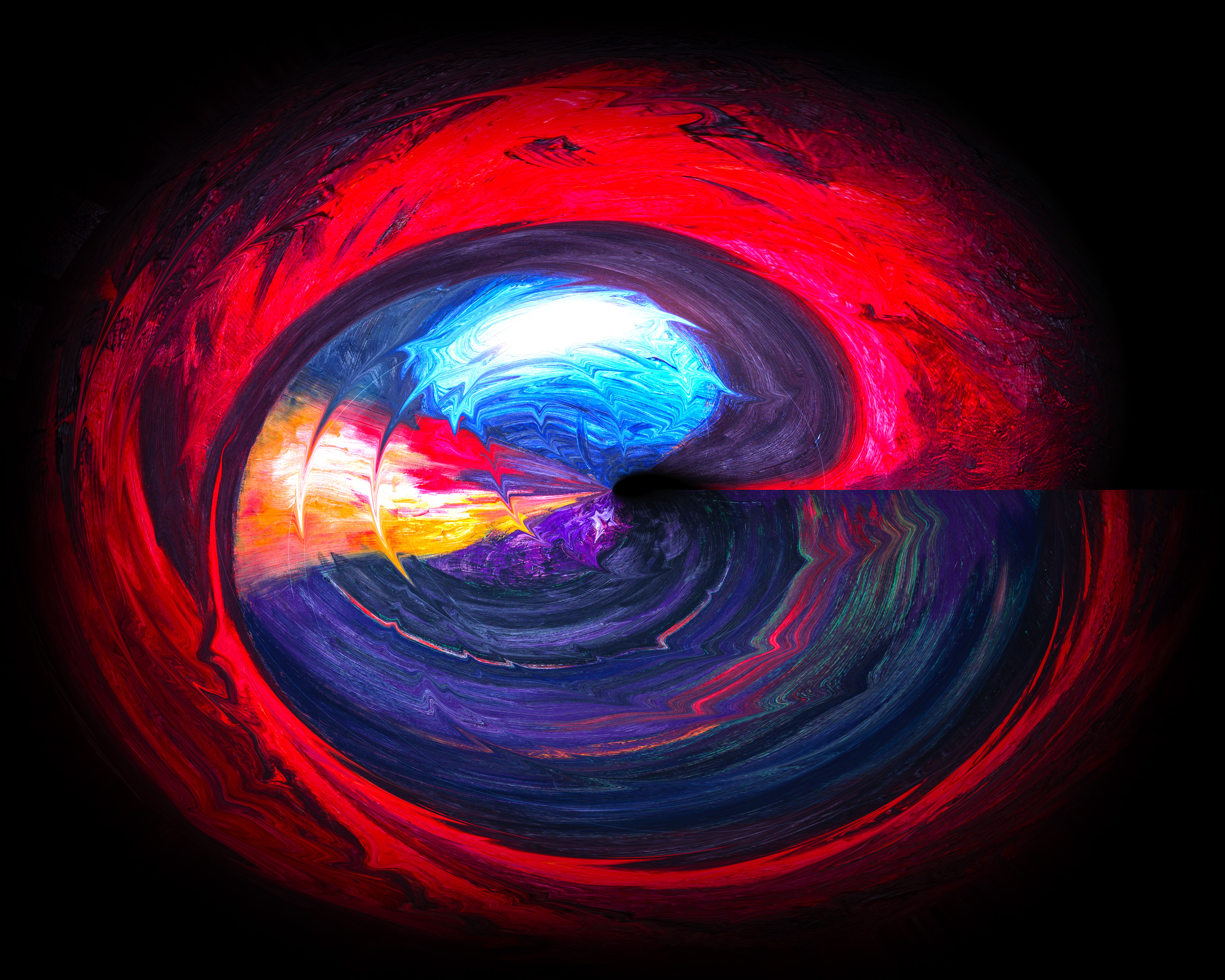 Big Bang Svart ram polär ökad svärta mättad - kopia